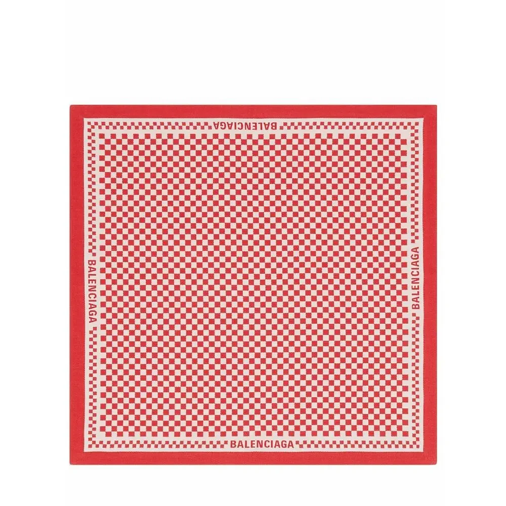 Balenciaga Bistro Natural Cotton Table Linen Set ~ Red